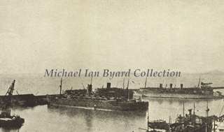 Strathallan in Table Bay Harbour, Capetown April 1941